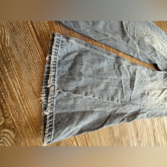 Pistola Blue Denim wide leg distressed Jeans 31 - Picture 2 of 12